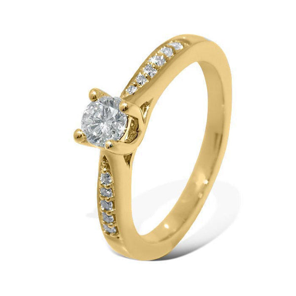 Diamantring forlovelsesring Azur 0.45 ct TW (G)-Si, GIA - ABR10960-45