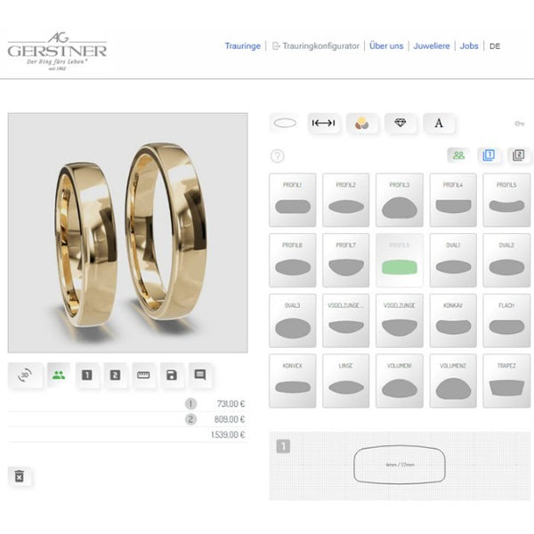 Ringdesigner. Ditt eget design. GERSTNER