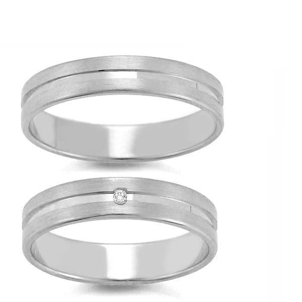 Gifteringer i hvitt gull 14 kt, 4.5 mm. GERSTNER - 209160